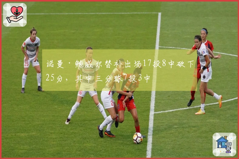 诺曼·鲍威尔替补出场17投8中砍下25分，其中三分球7投3中